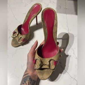Vintage Pink Gucci Heels